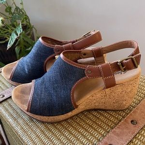 Clark’s Elements Harwich Helm slingback wedge sandal